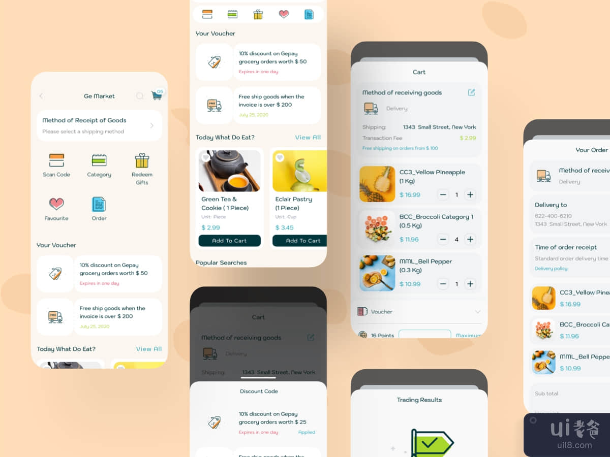 Go Market Digital Wallet App Mobile UI Kit
