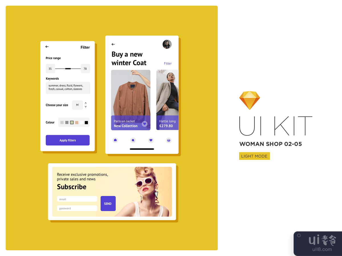 Shop Woman UI Kit