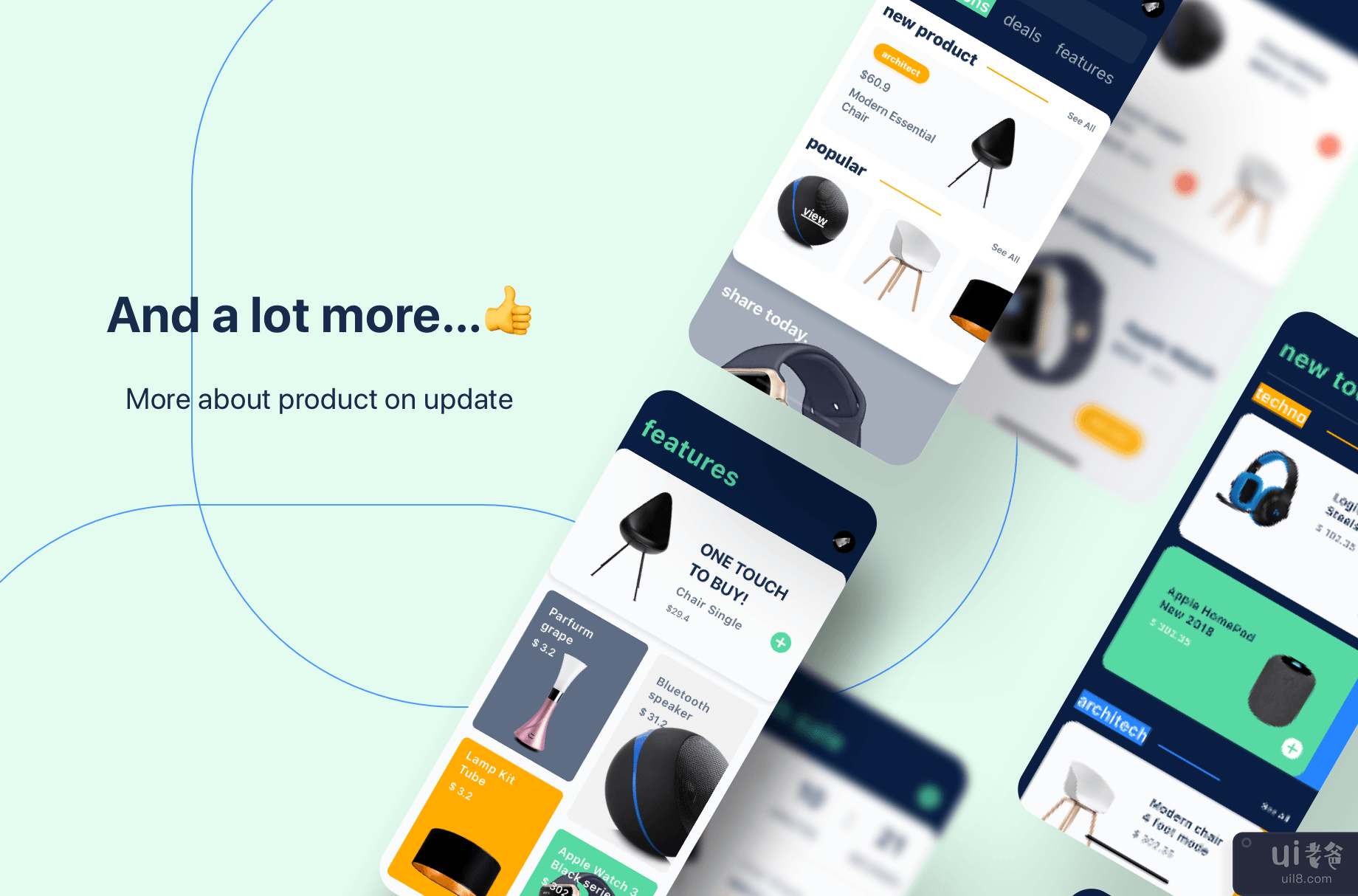 Neno App UI 套件 - 电子商务购物(Neno App UI kit - ECommerce Shopping)插图