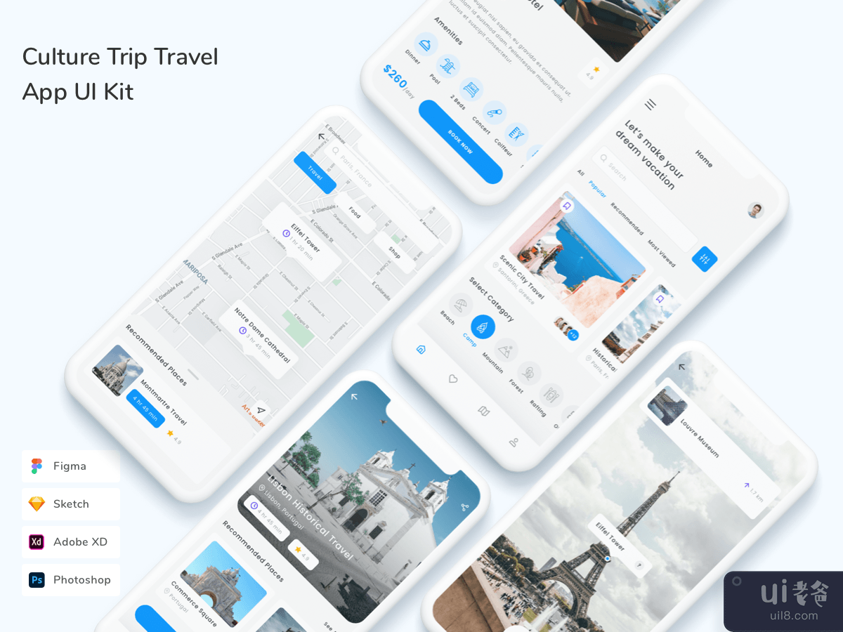 Culture Trip Travel App UI Kit
