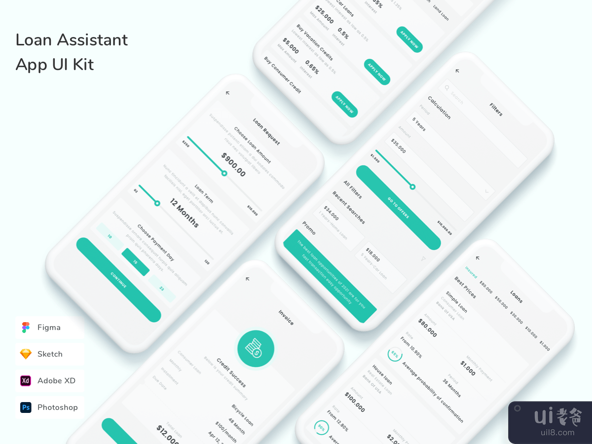 Loan Assistant App UI Kit