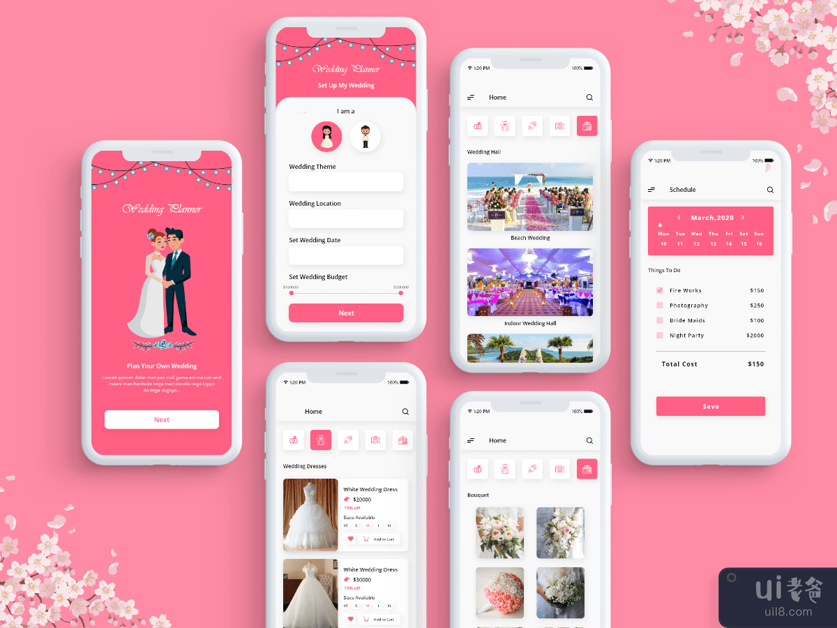 Wedding Planner App Design