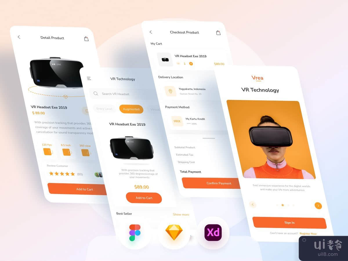 VR耳机移动应用(VR Headset Mobile App)插图