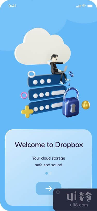 Dropbox UI 应用重新设计概念(Dropbox UI App Redesign Concept)插图1