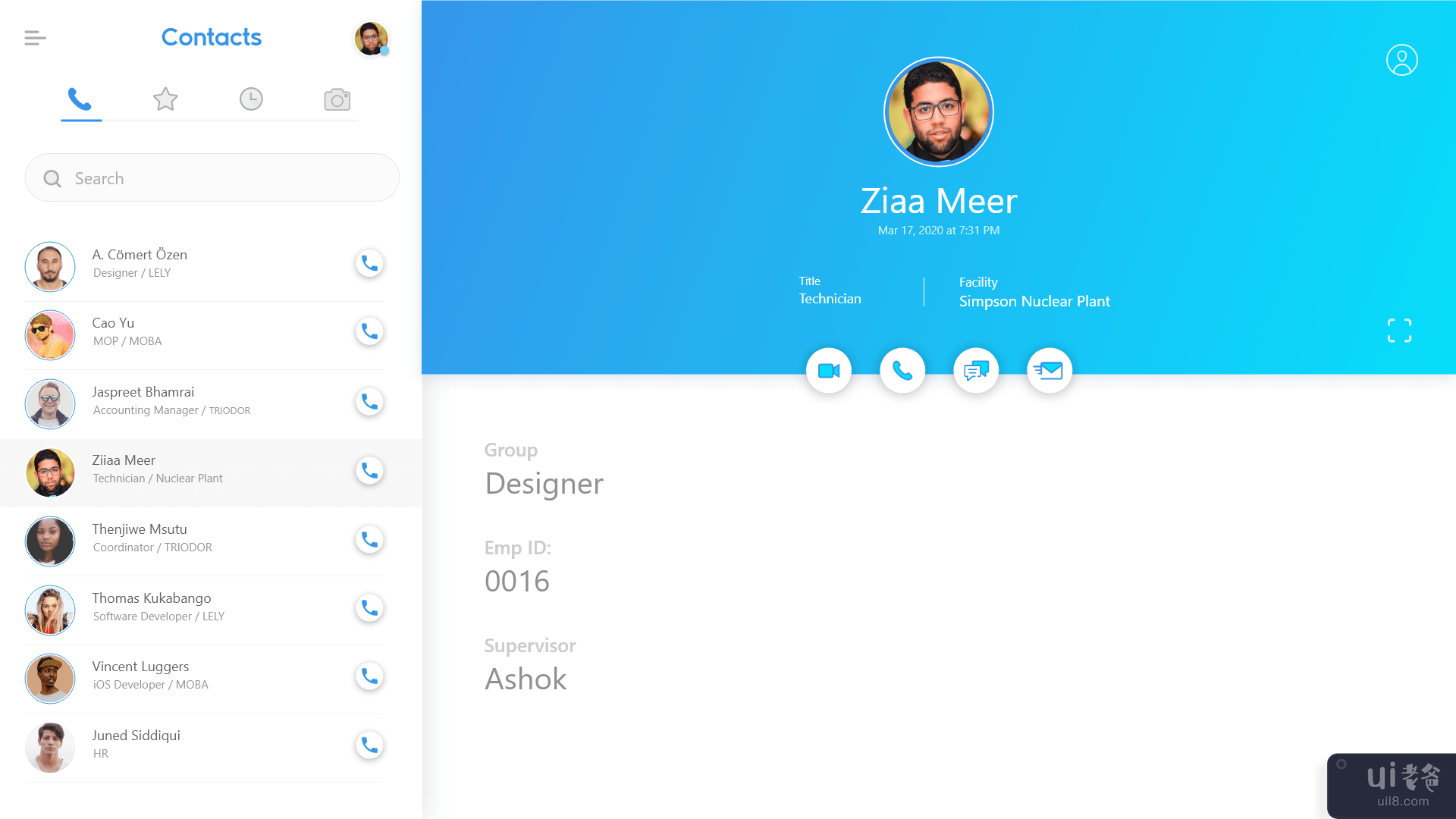 Zoom 和 Skype 之类的视频通话联系人消息传递(Zoom and Skype Like Video Call Contacts messaging)插图