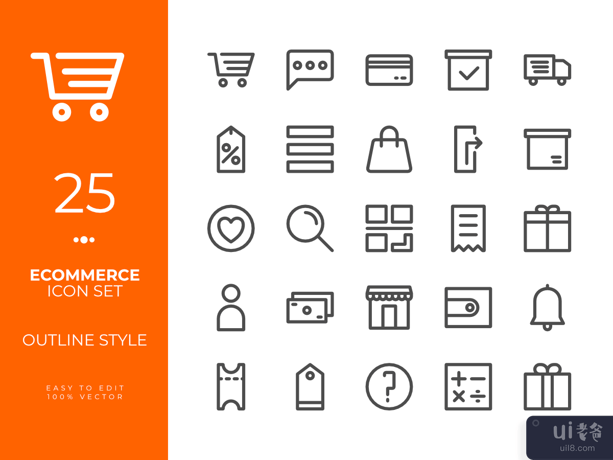 Ecommerce icon pack