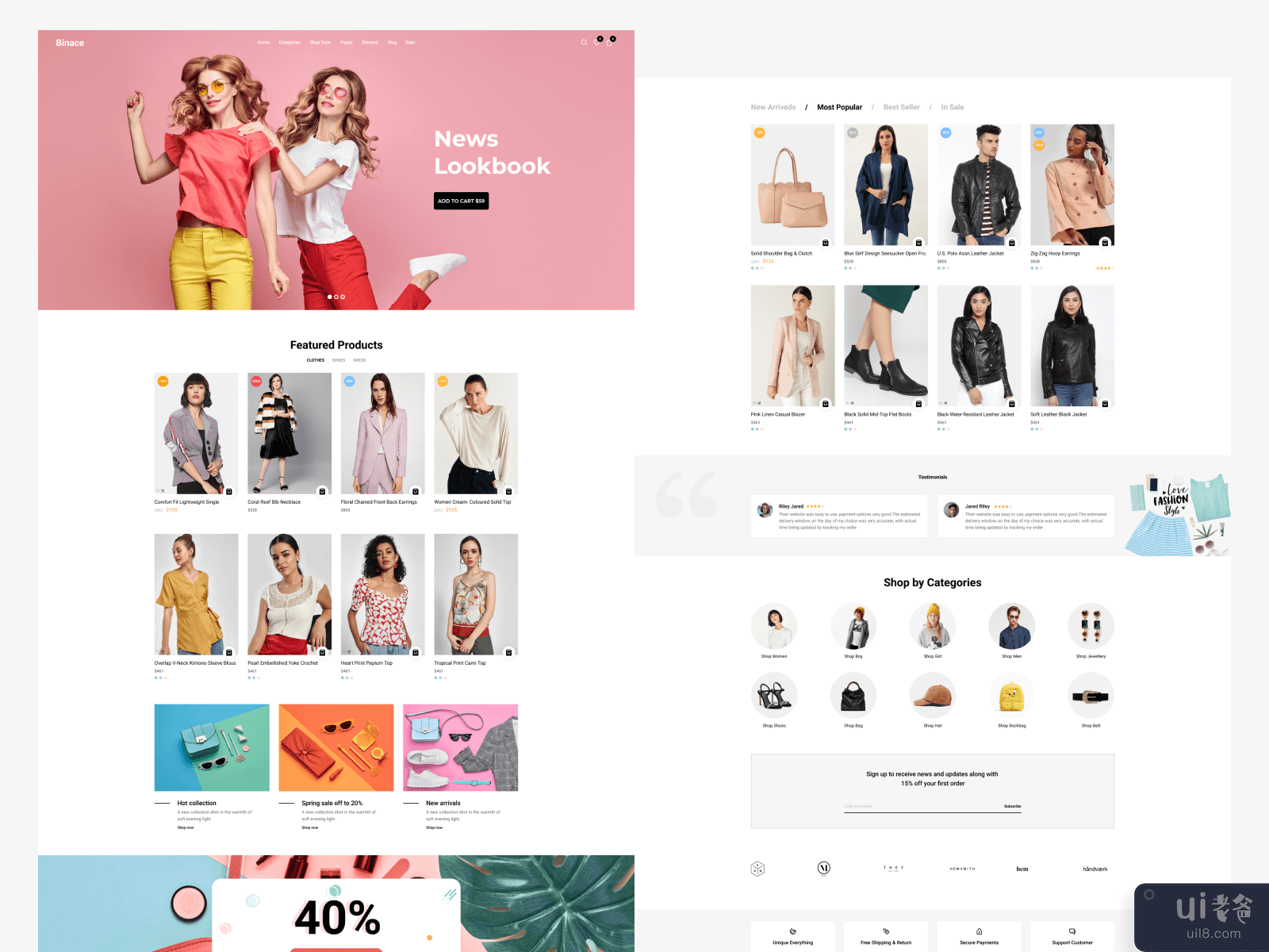 时尚电商网站(Fashion e-commerce websites)插图