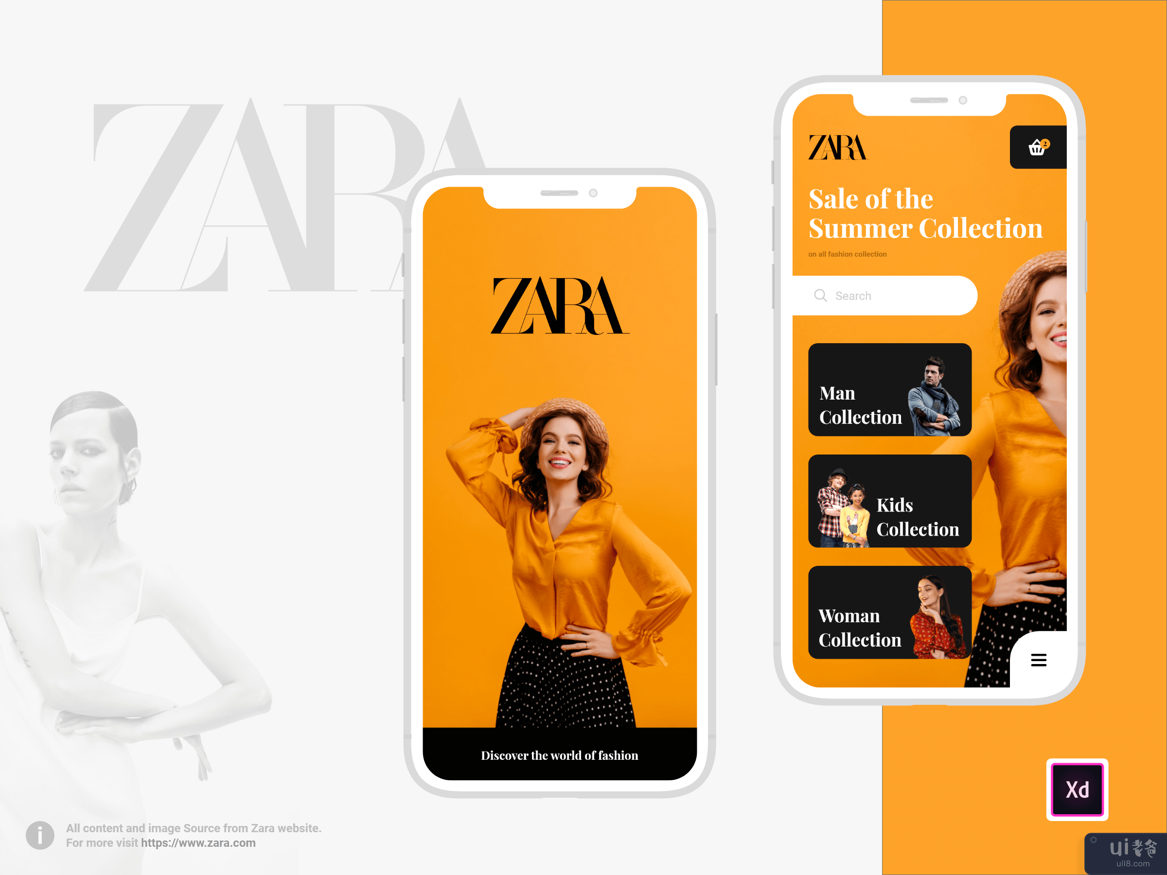 ZARA - 移动应用设计理念(ZARA - Mobile App Design concept)插图