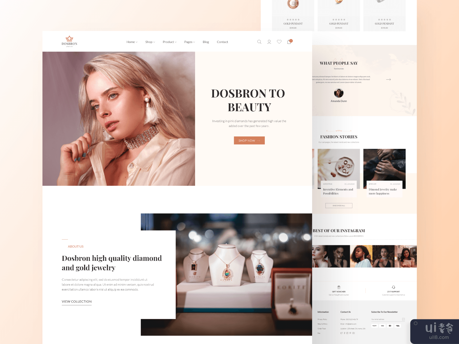 Dosbron- Jewelry e-commerce Shopify Themes V-02