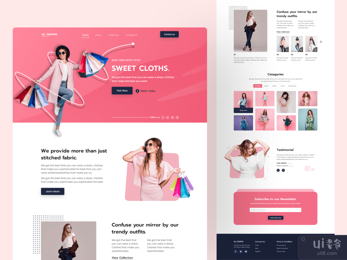 Fashion E-commerce Landing Page