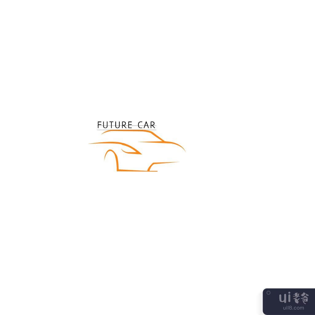 未来汽车标志作为品牌(Future car logo as branding)插图