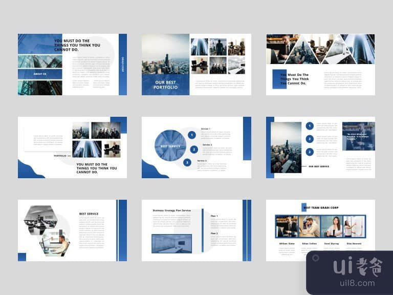 Gradi - 商务谷歌幻灯片演示模板(Gradi - Business Google Slides Presentation Template)插图1