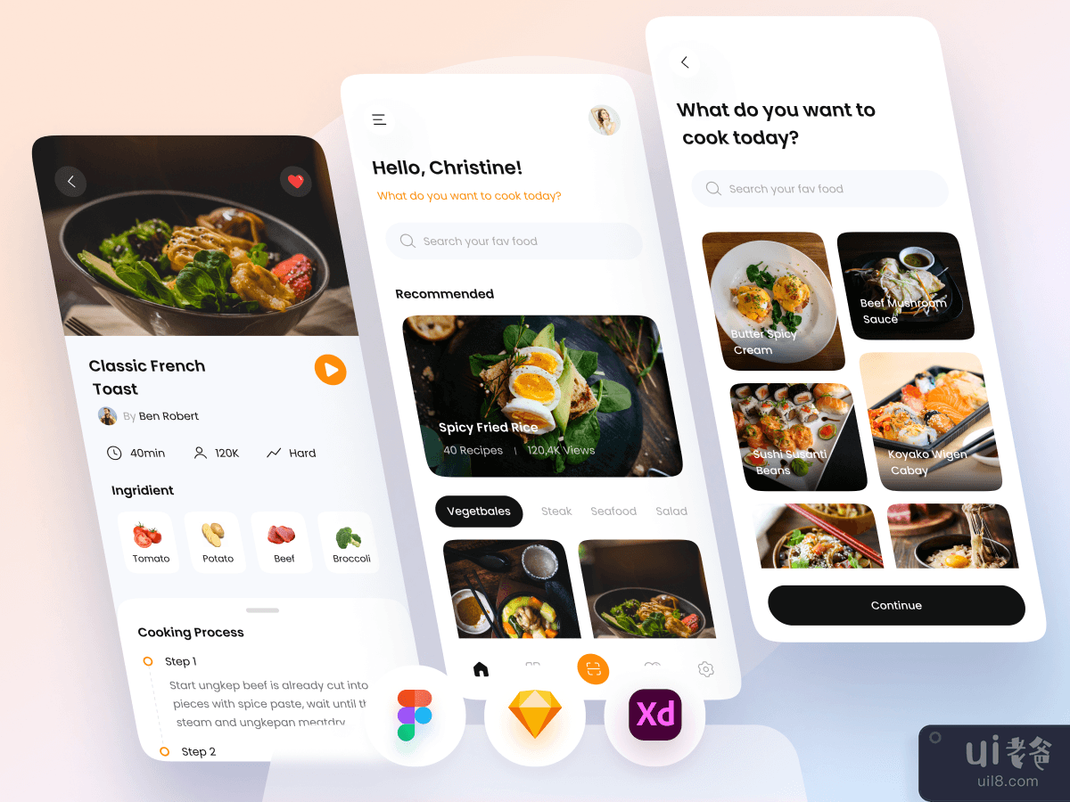 烹饪和食谱移动应用程序(Cooking and Recipes Mobile App)插图2