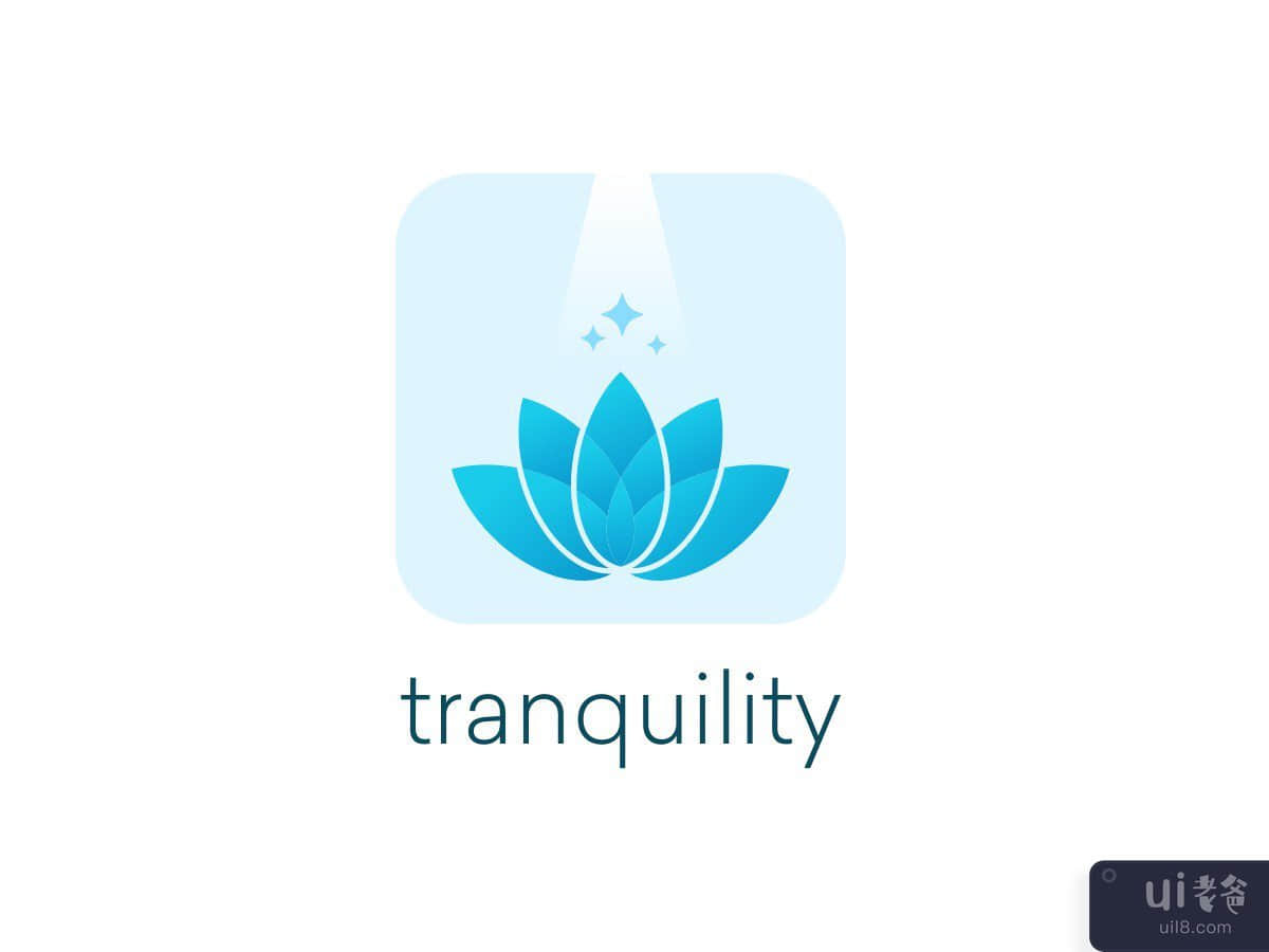 冥想应用程序的徽标(Logo for Meditation App)插图