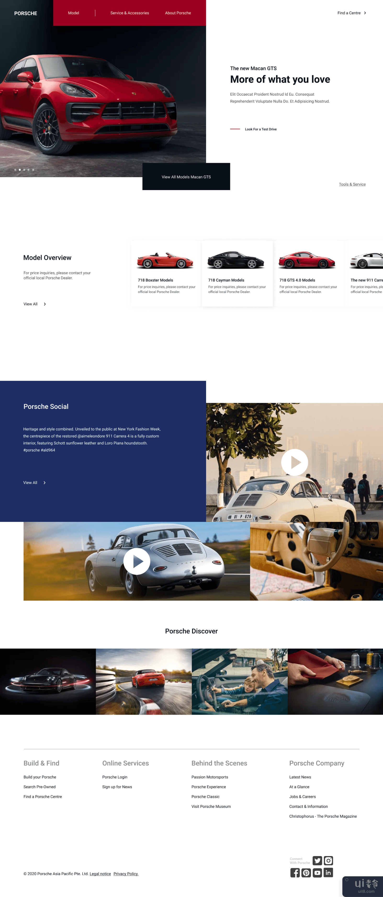 保时捷登陆页面(Porsche Landing Page)插图