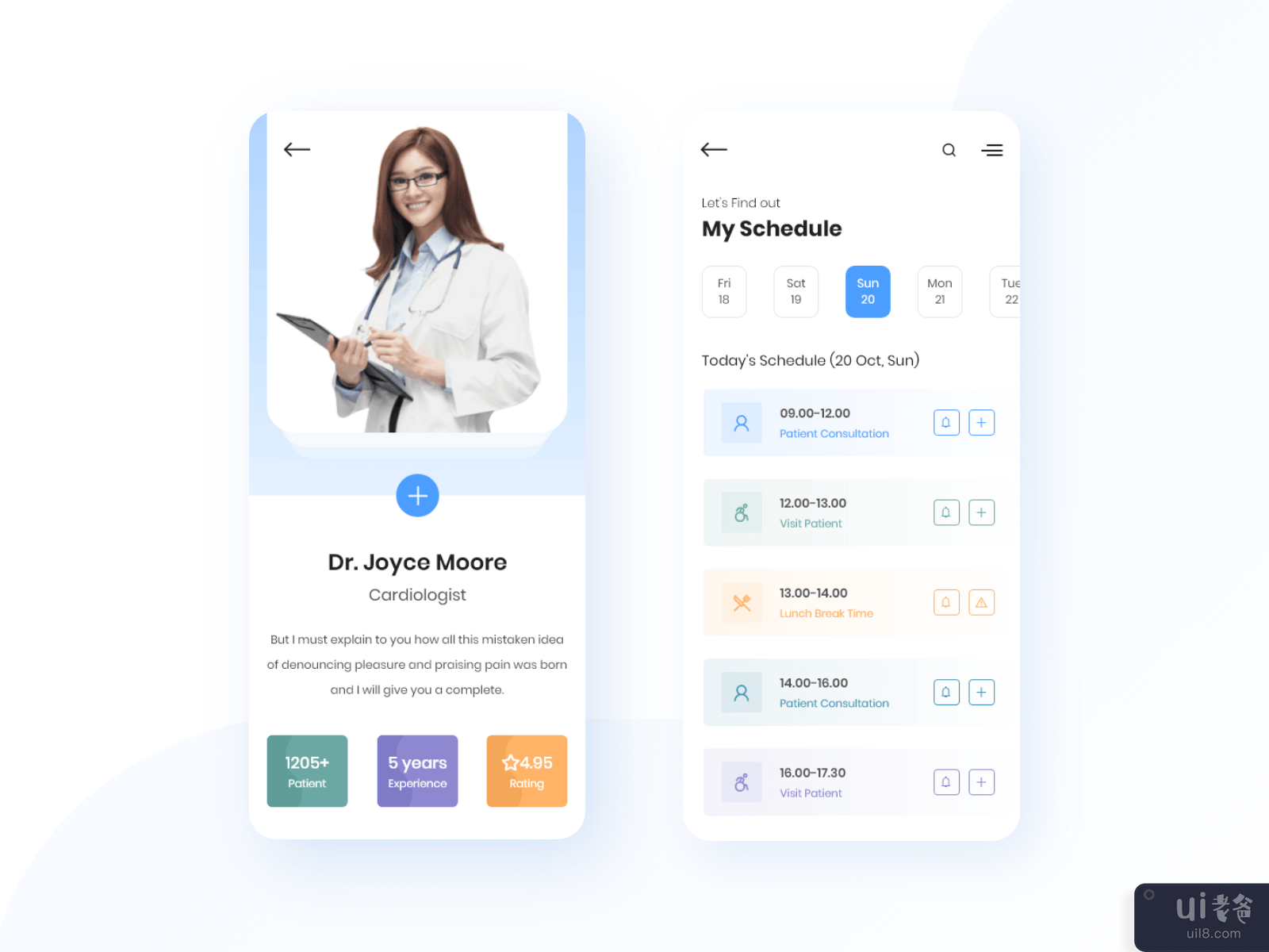 Doctor Schedule App Screen