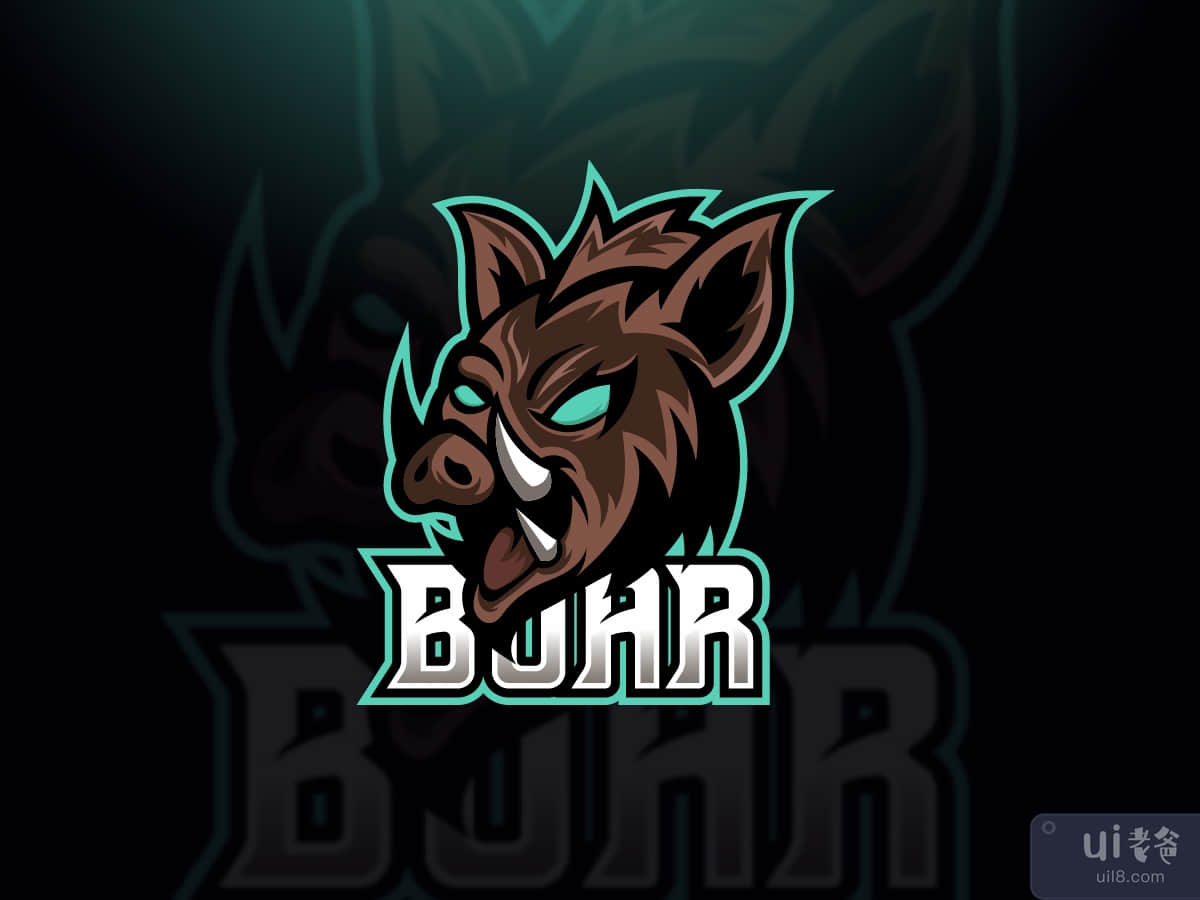 Boar Esport Mascot Logo