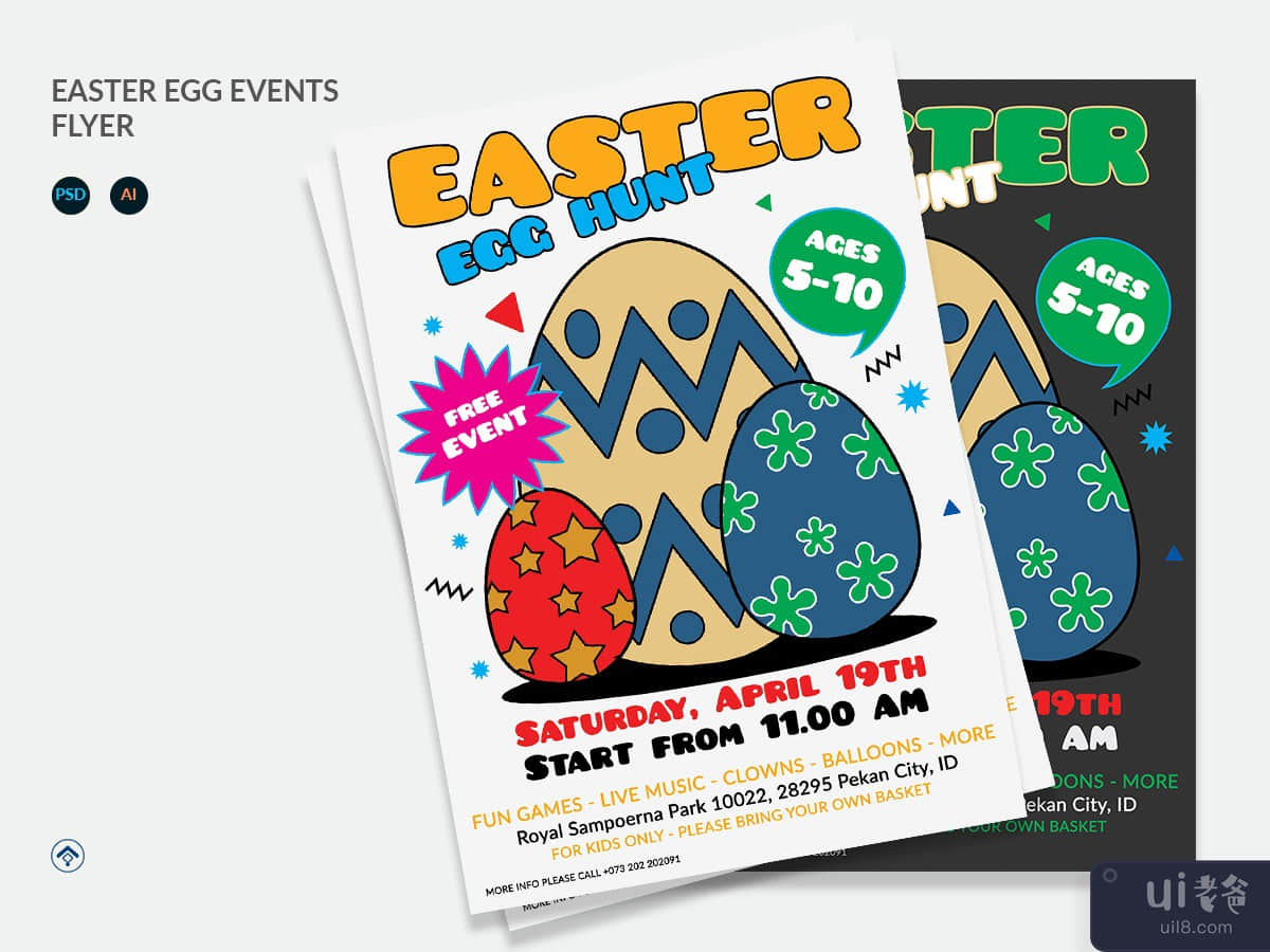 Eggsy - Easter Egg Events Flyer