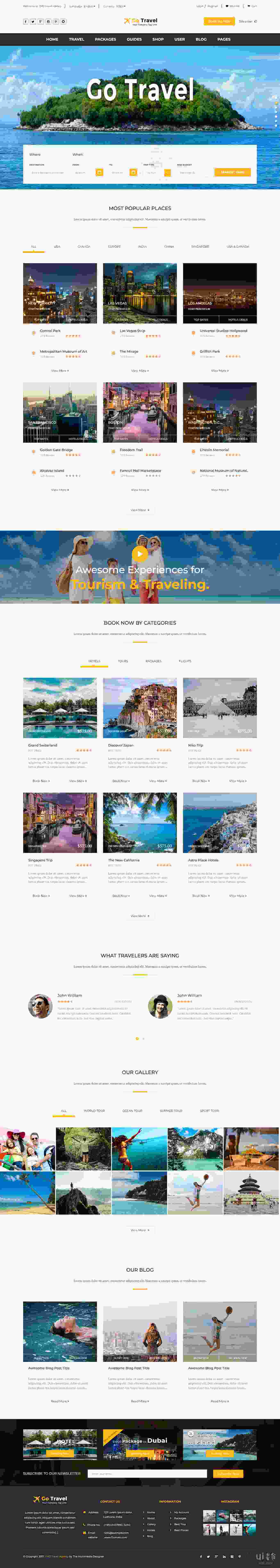 旅行HTML模板(Travel Html Template)插图