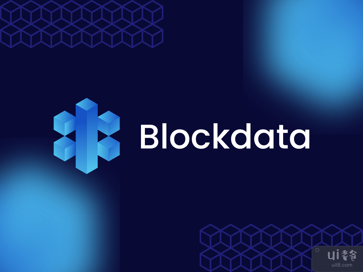 Blockdata unused logo template (Coin_Crypto_Token_Blockchain_Technology_Network)