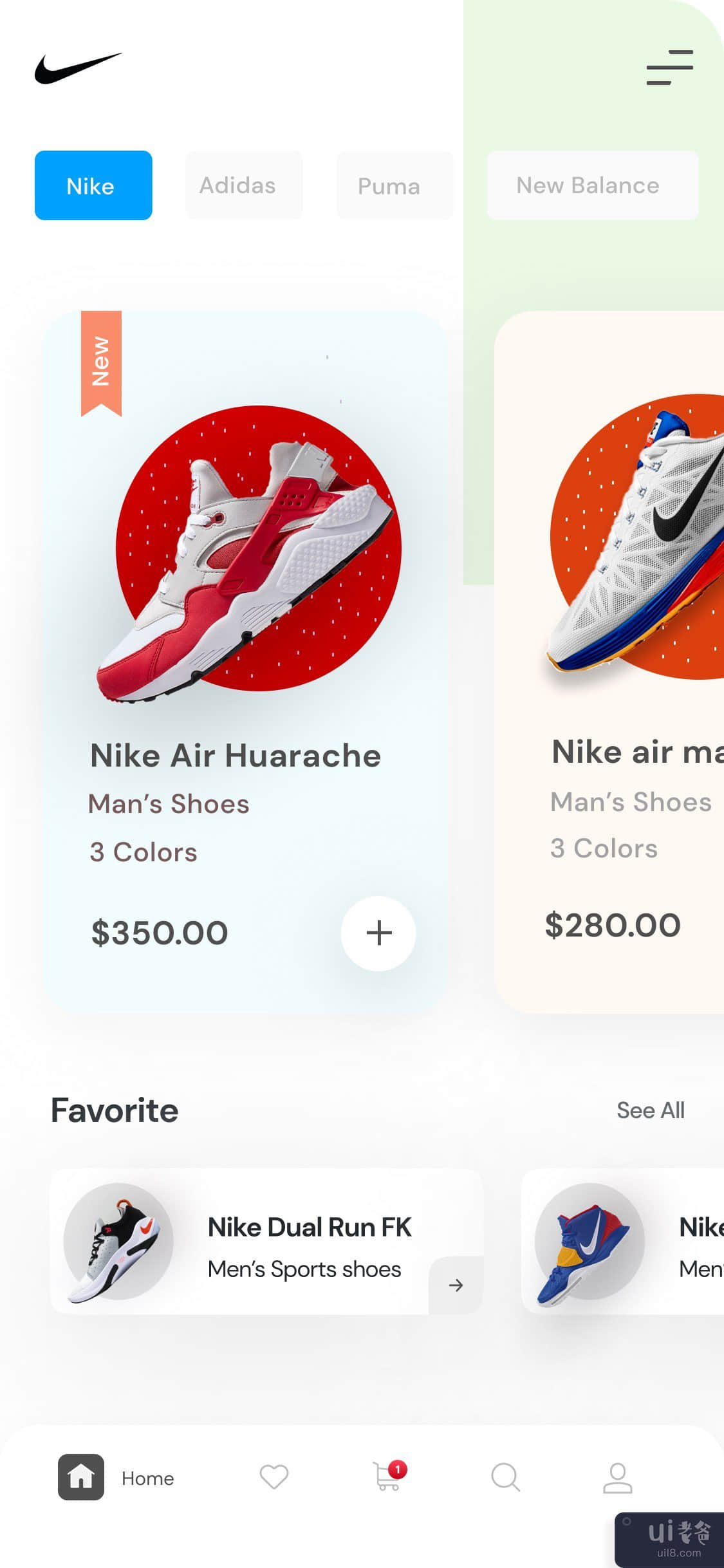 耐克鞋类电商(Nike Shoes E-commerce Shop)插图1