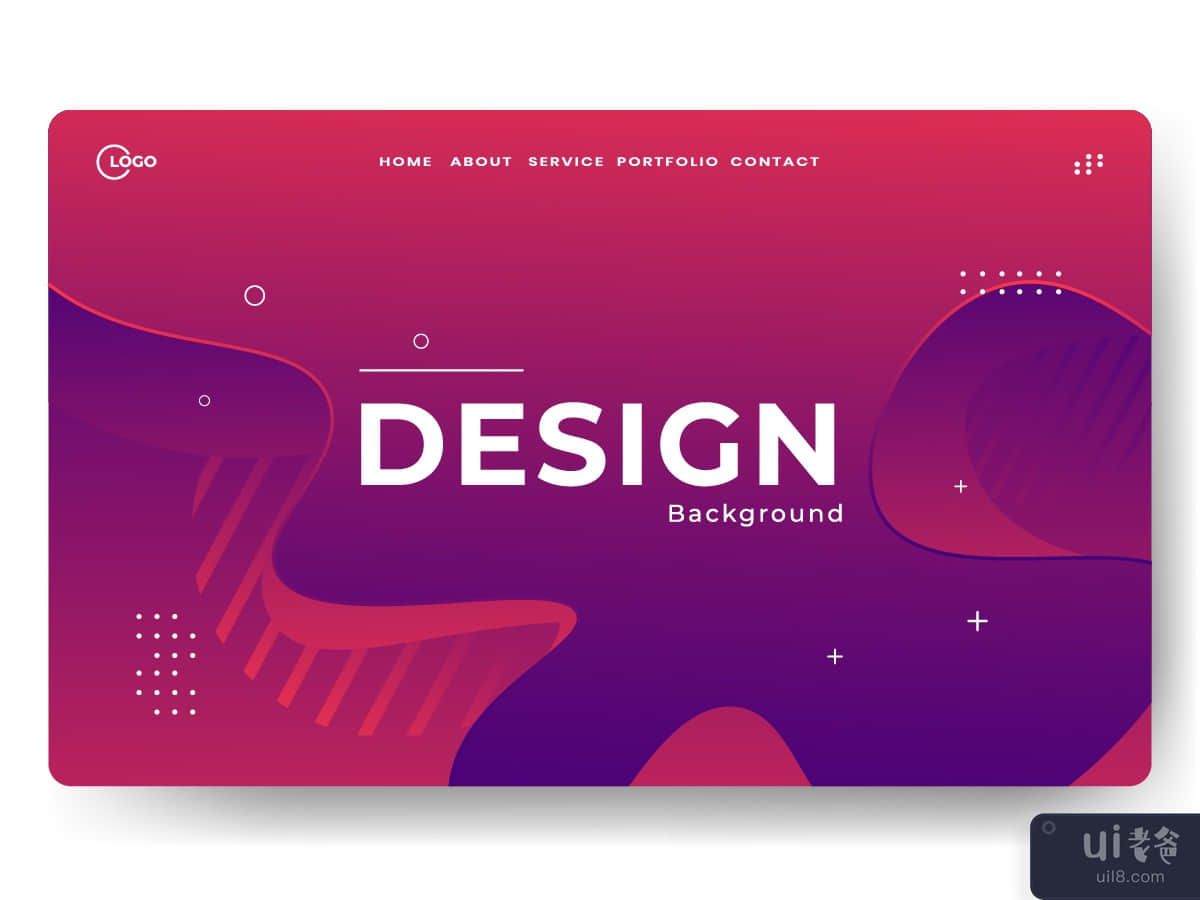 Asbtract background Landing page