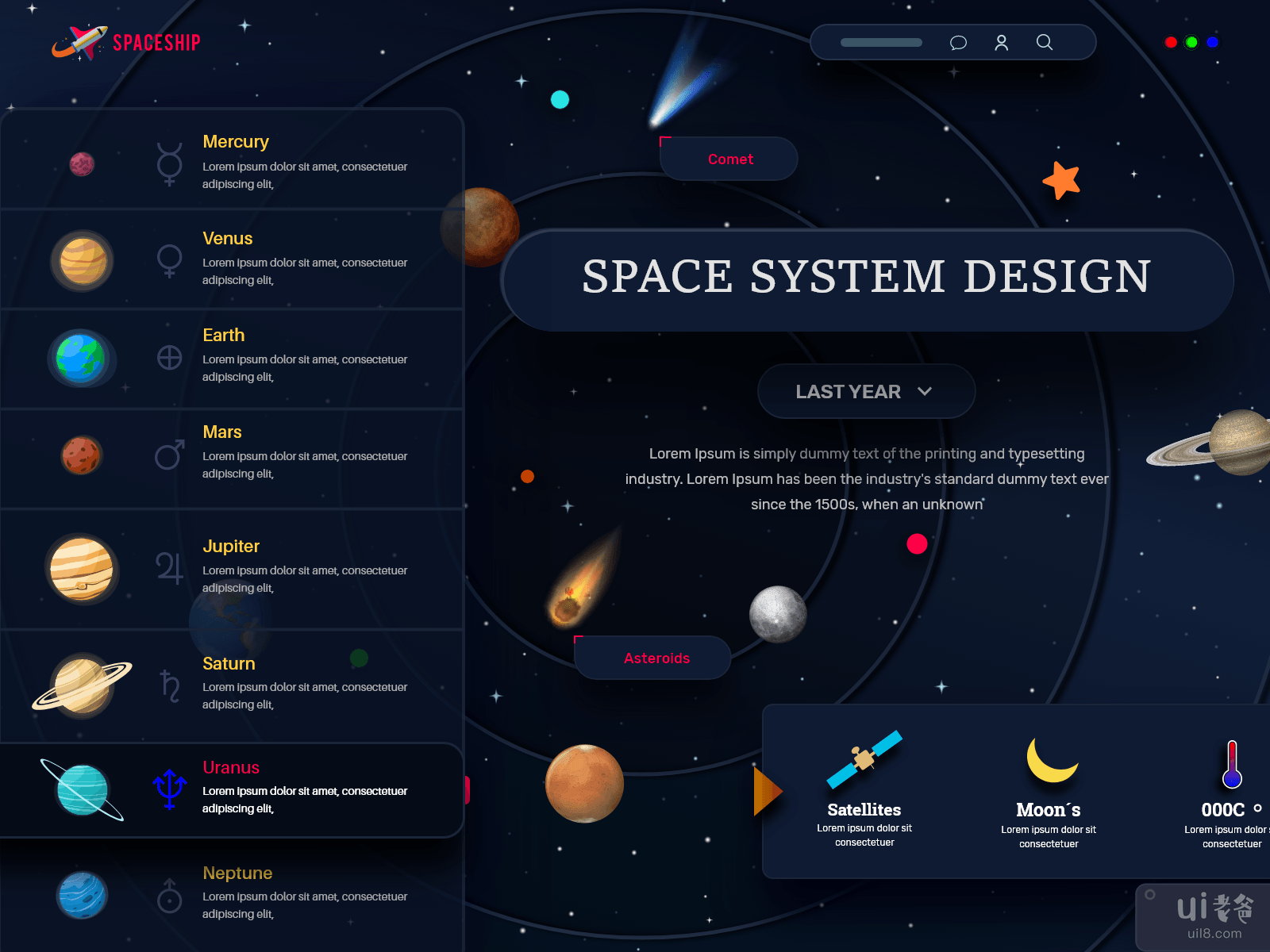 Discover space system