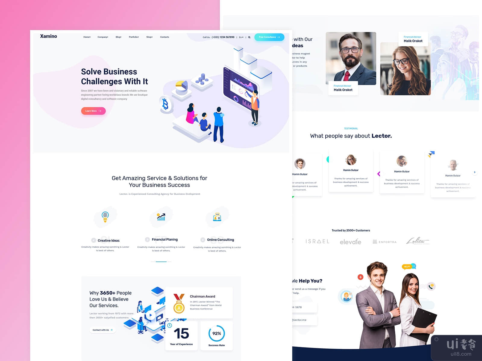 It Business Solution PSD Template 