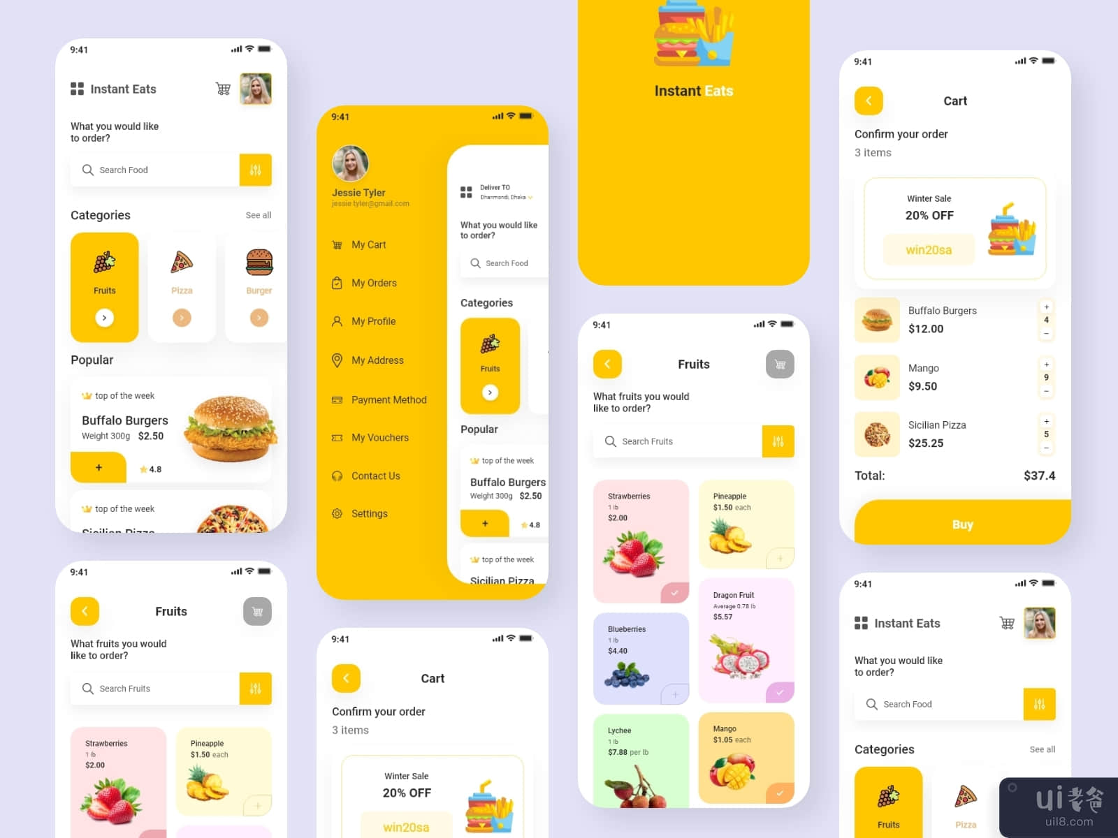 Instant Eats Food Delivery App