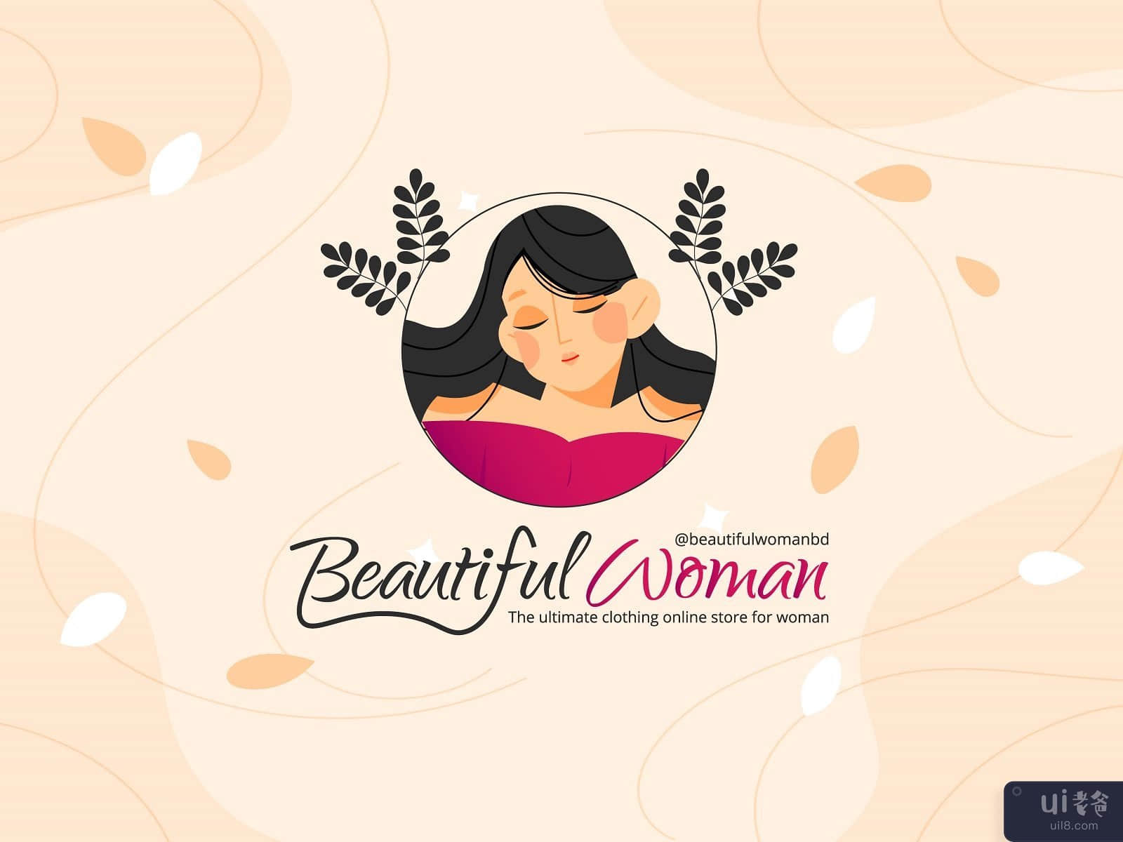 美丽的女人|客户的标志(Beautiful Woman | Logo for a client)插图