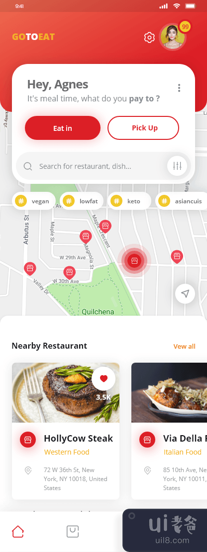 GoToEat 美食应用(GoToEat Food App)插图1