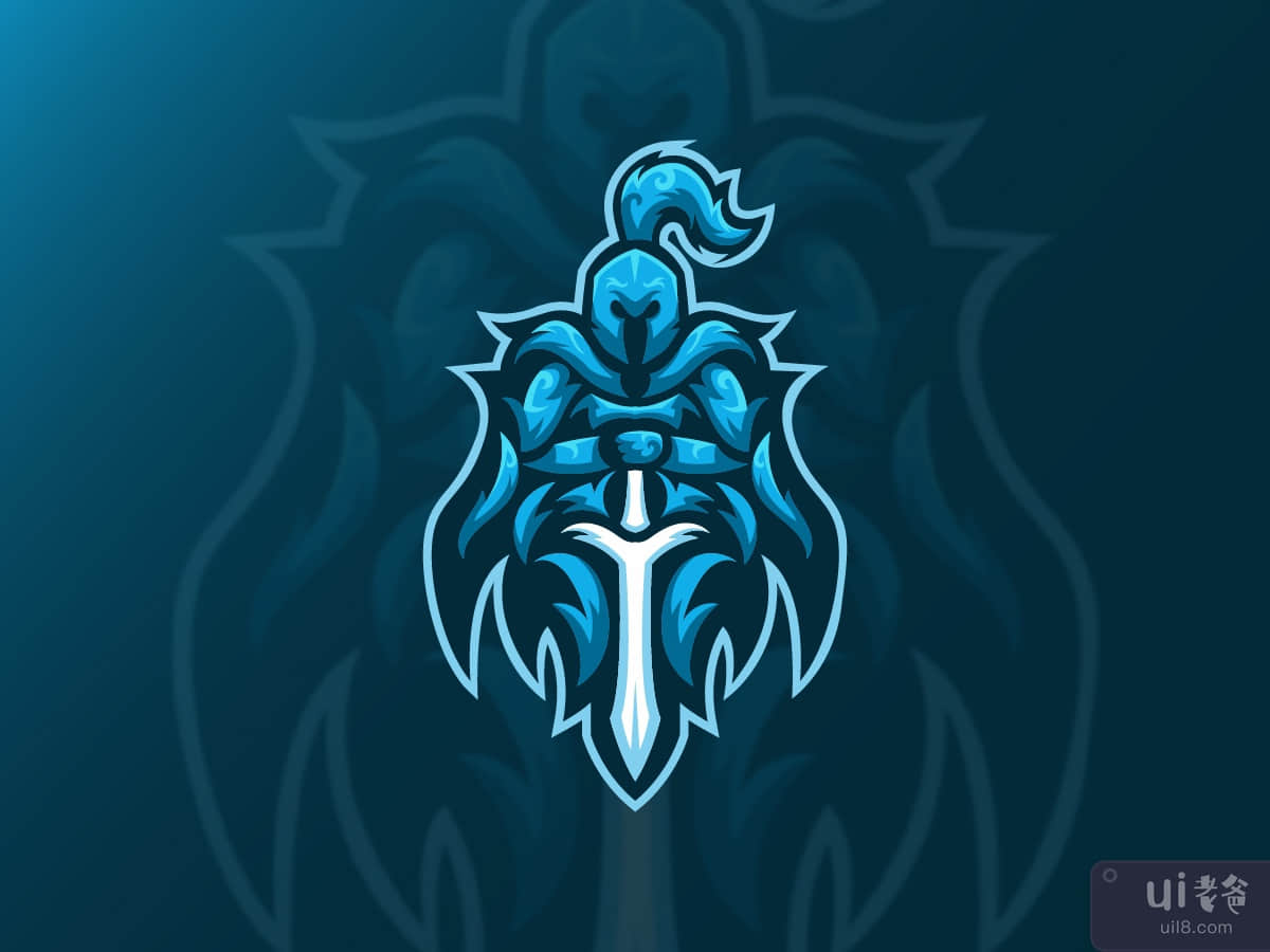 Knight esport mascot logo template