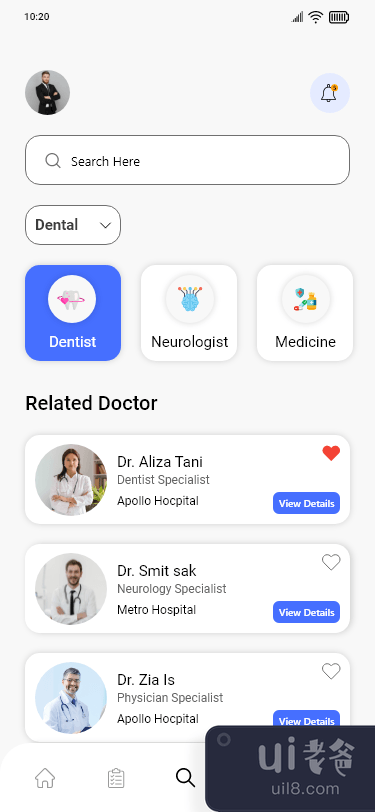 医生预约手机应用程序(Doctor Appointment Mobile app)插图1