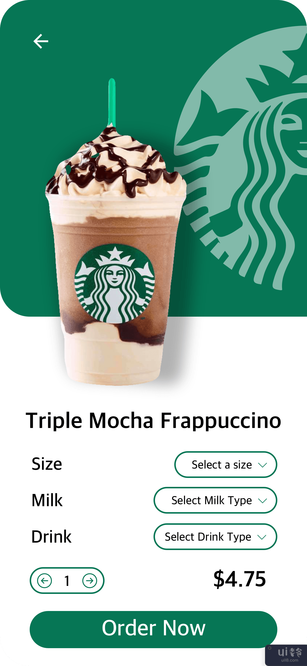 星巴克应用概念(Starbucks App Concept)插图1