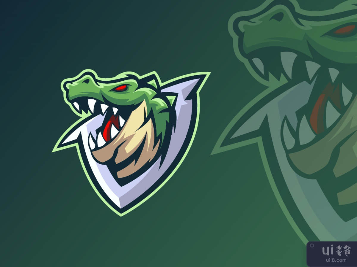 Alligator Mascot Logo