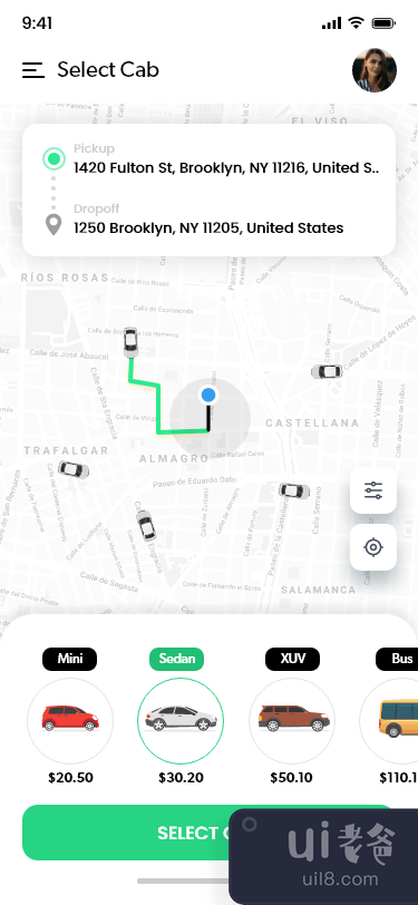 租车应用界面(Car Rental App UI)插图