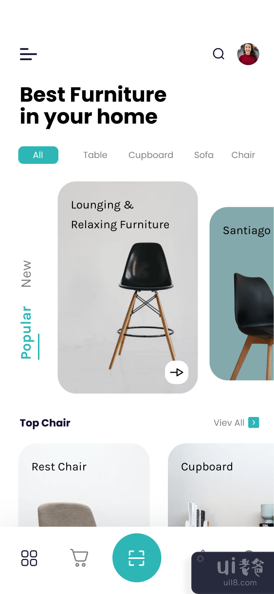 移动家具店应用程序(Mobile Furniture Shop App)插图
