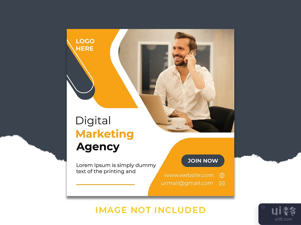 Digital marketing agency Instagram post and social media banner template