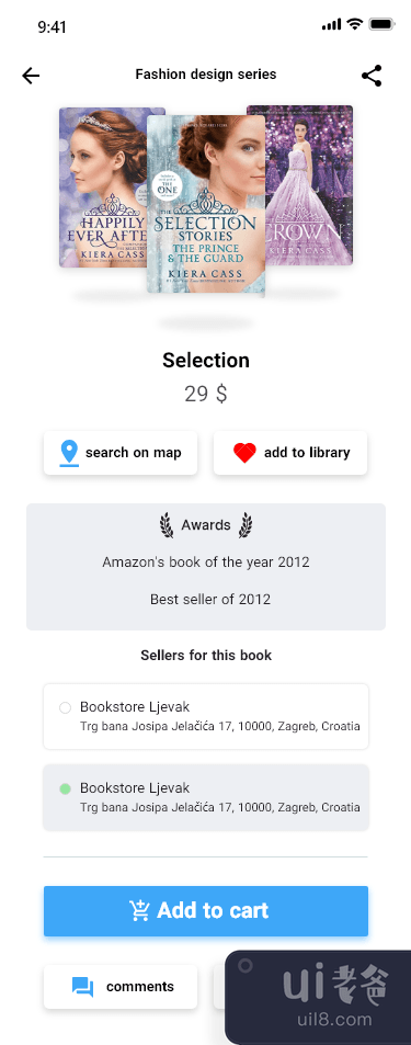 书店应用界面(Book Store App UI)插图4