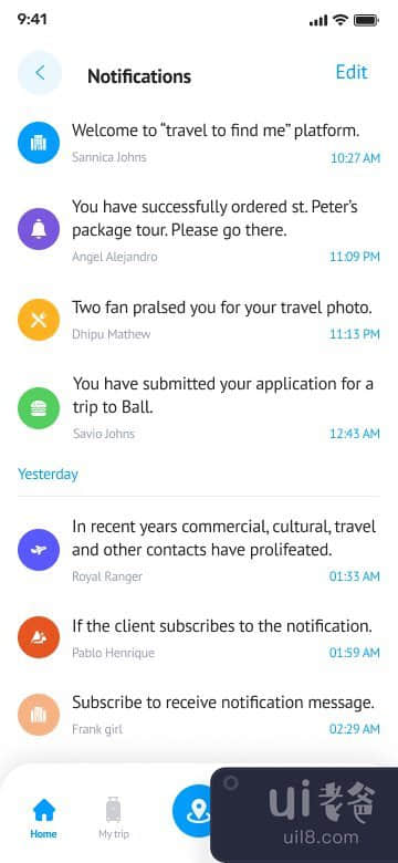 旅行应用程序（设置屏幕）_06(Travel App (Settings Screen)_06)插图3