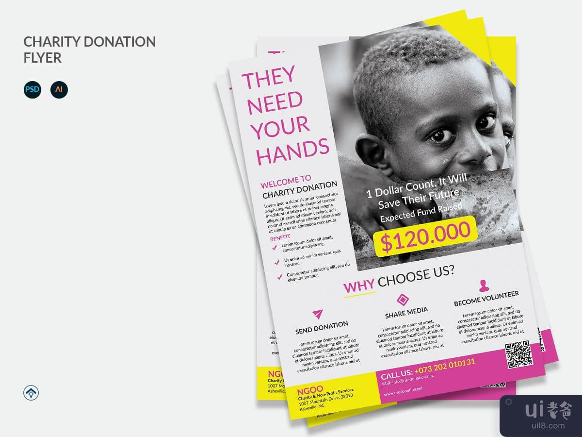 Social - Charity Donation Flyer