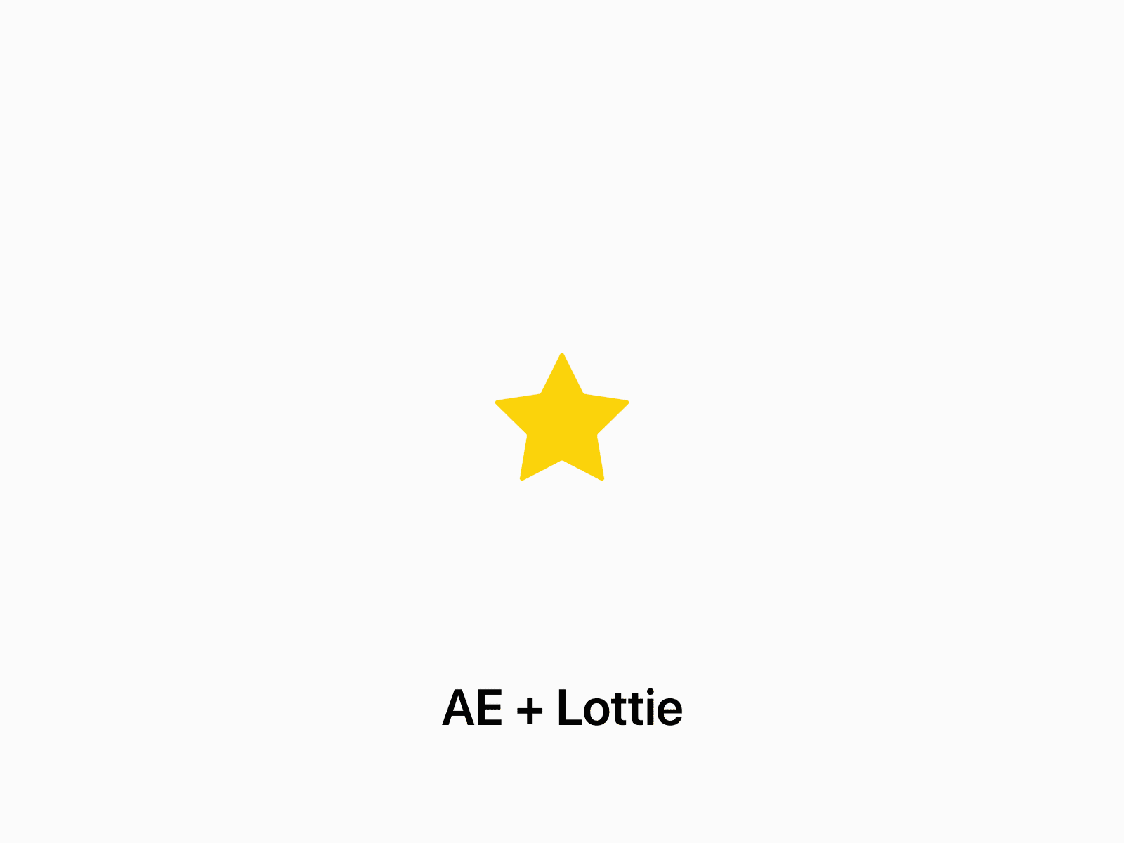 Star Like Animation AE + Lottie