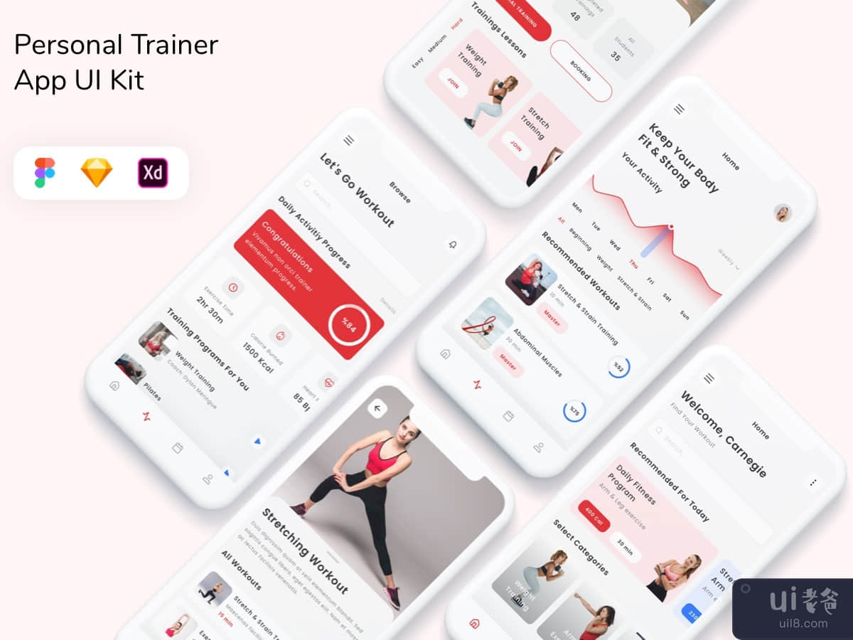 Personal Trainer App UI Kit