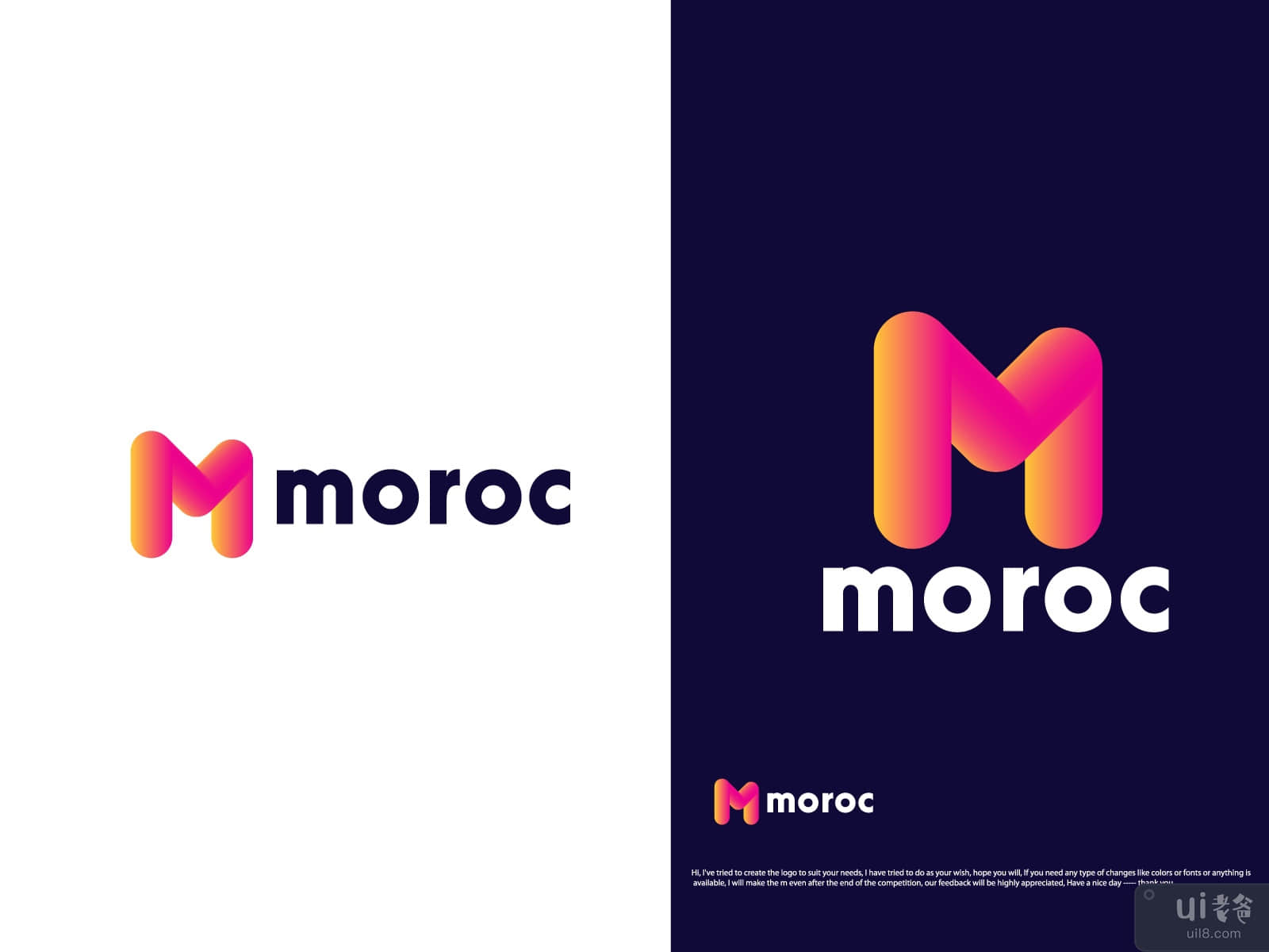 M letter mark logo design - M logo - M letter logo - LOGO DESIGN TEMPLATE