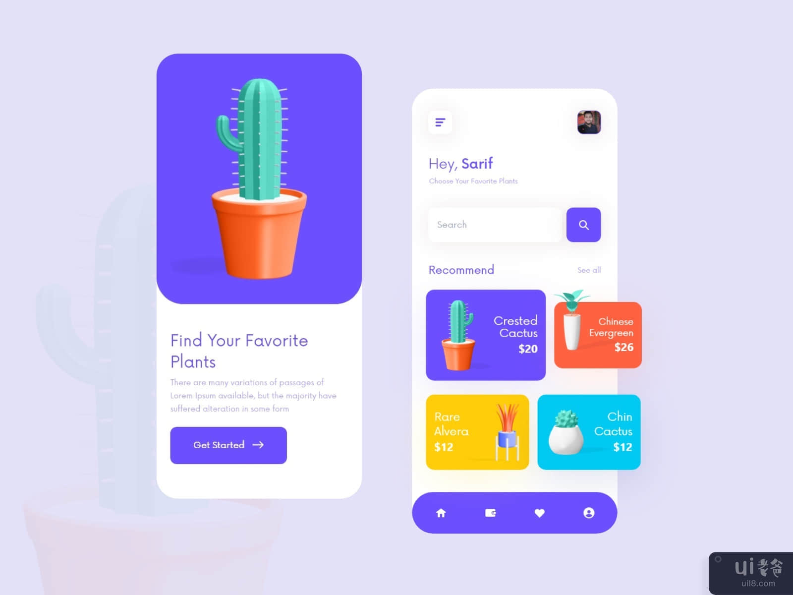 Plants Online Shop App Concept