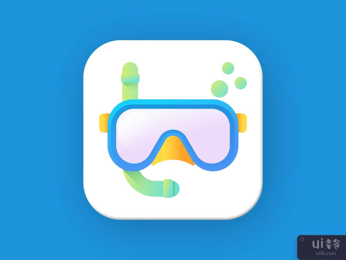 浮潜标志(Snorkel Logo)插图