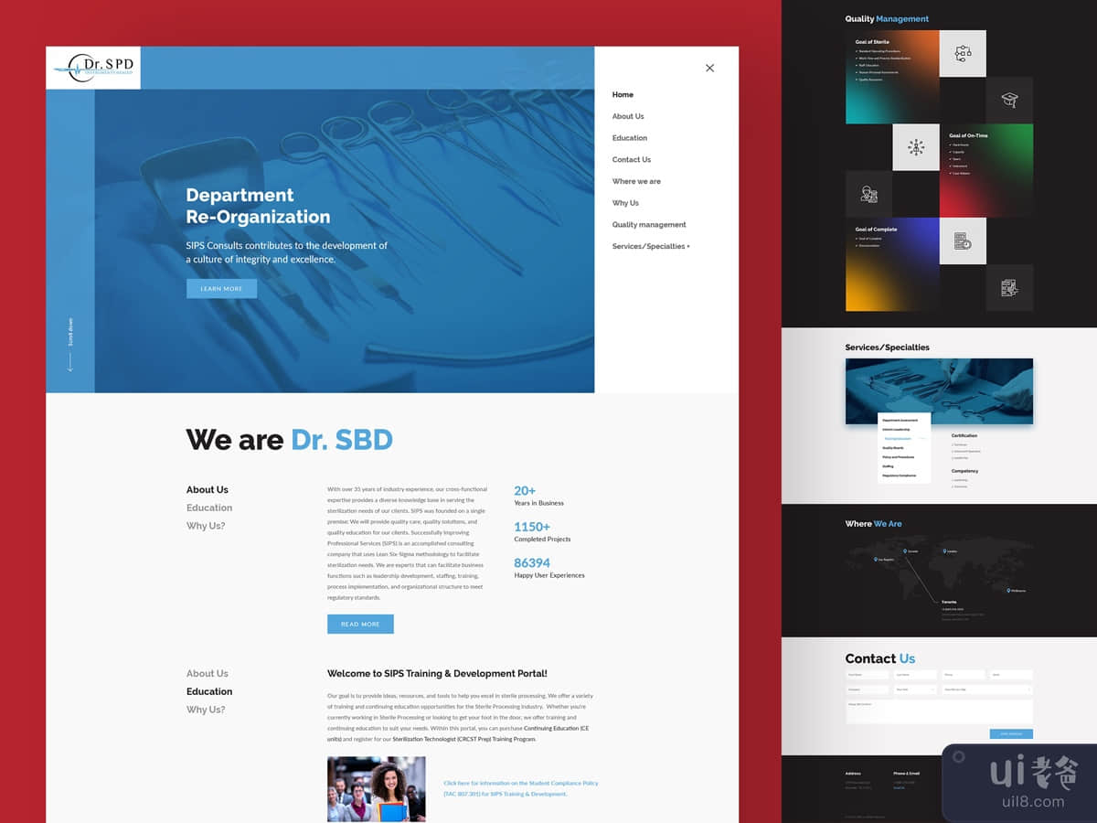 Consult Doctor  - Creative Landing Page PSD Web Templates