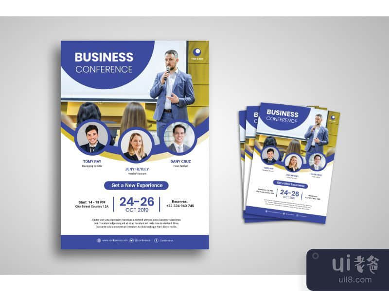 Flyer Template Open Business Conference