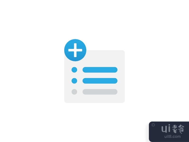 Add task to do list icon illustration isolated