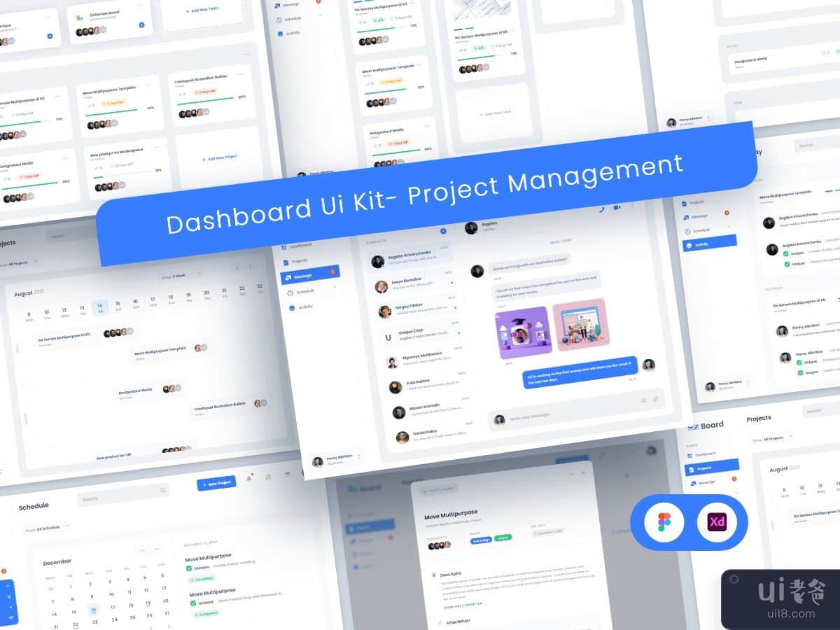 ♛Dashboard UI Kit_ Project Management